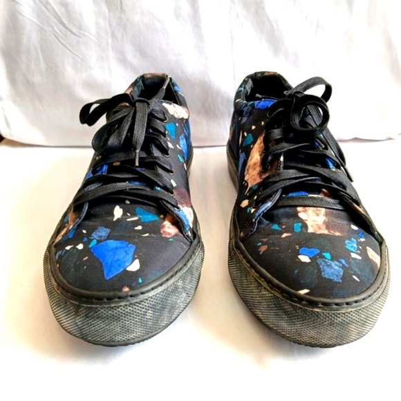 Acne Studios Premium Waxed Canvas Graphic Top Fashion Luxury Sneakers - Picture 1 of 6